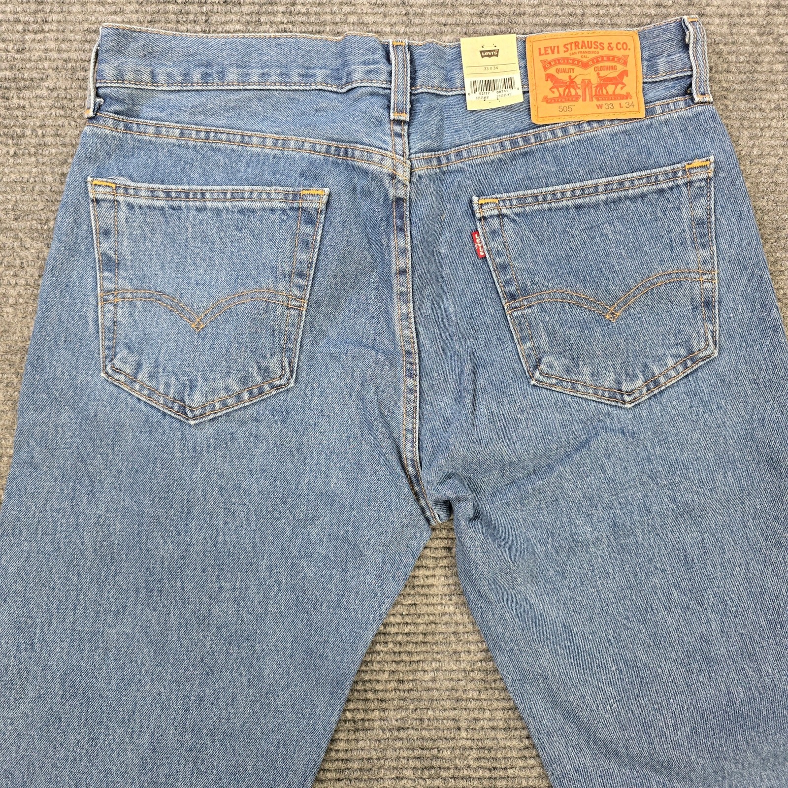 Levi’s 505 Jeans Men’s 33×34 Blue Regular Tall Straight Classic NWT