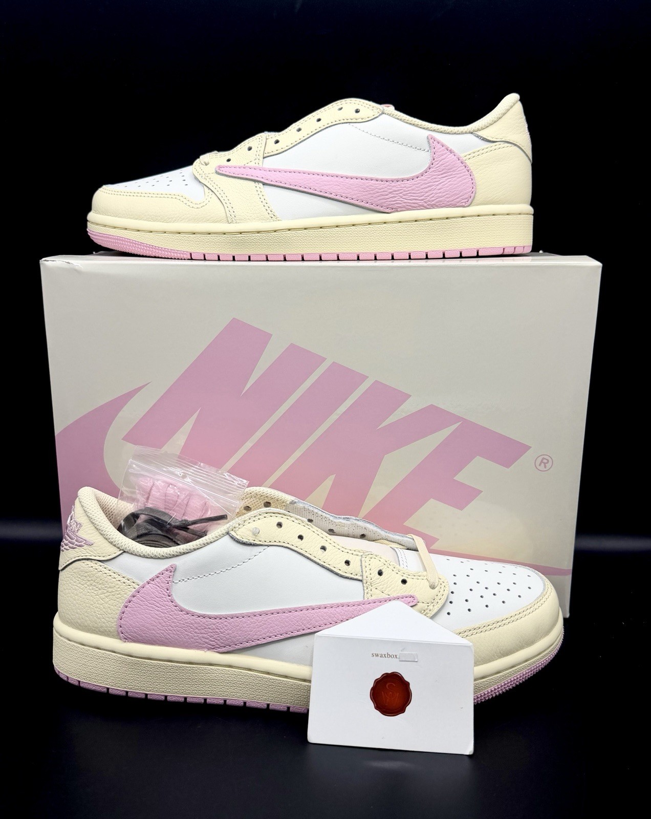 Travis Scott x Air Jordan 1 Low OG SP “Shy Pink” IQ7604-100
