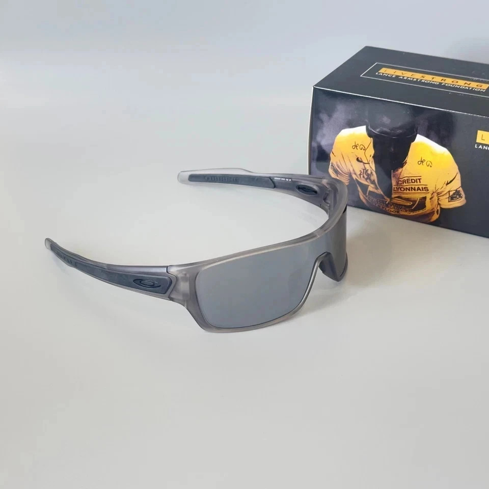 Oakley Turbine Rotor OO9307 Transparent Grey Frame Silver Mirror Lens Sunglasses