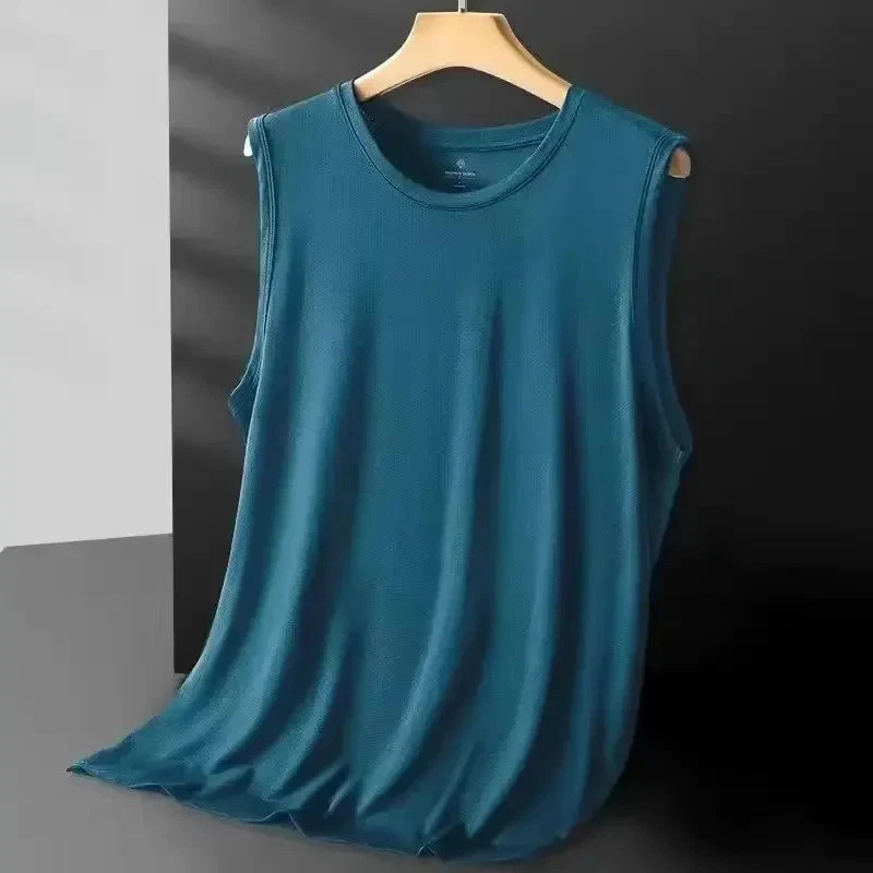 Men’s Ice Silk Mesh Vest Lightweight Sports Summer Wear Sleeveless T-shirt Tank