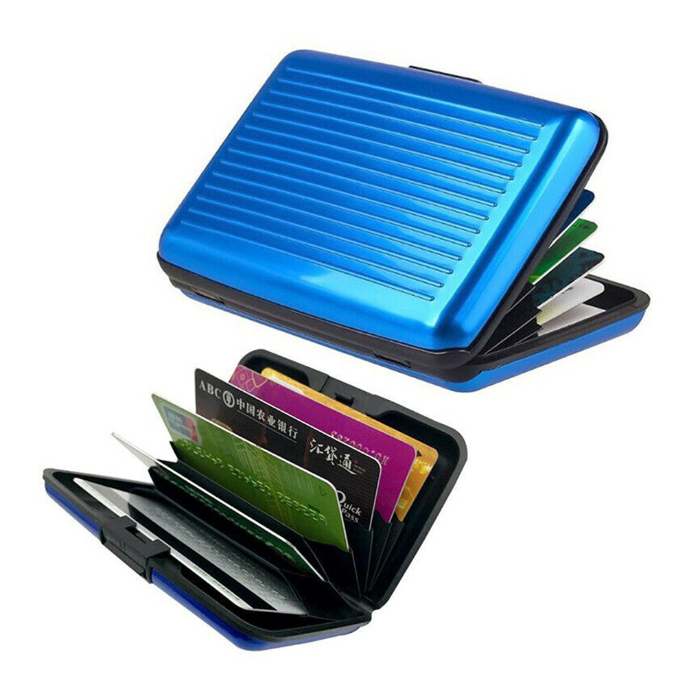 Aluminum Metal Wallet Business ID Credit Card Case Holder Anti RFID Blocking US