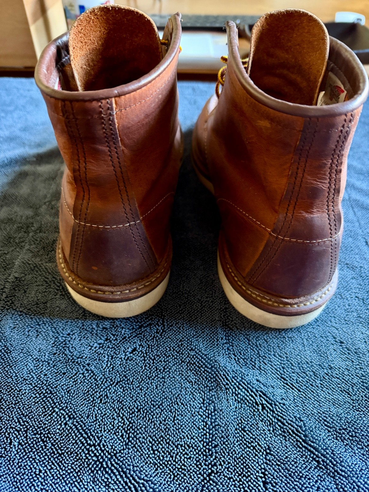 Red Wing Men’s 6-Inch Boot in Copper Rough & Tough Leather – US 9 (D)