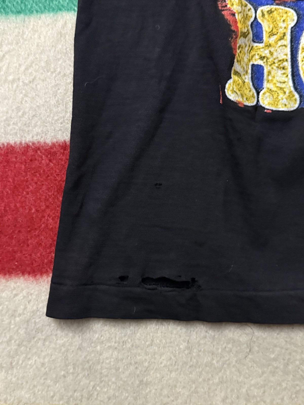 Dry Rot Vintage 90s Whitney Houston Rap Tee Not Wearable For Display Sold As Is