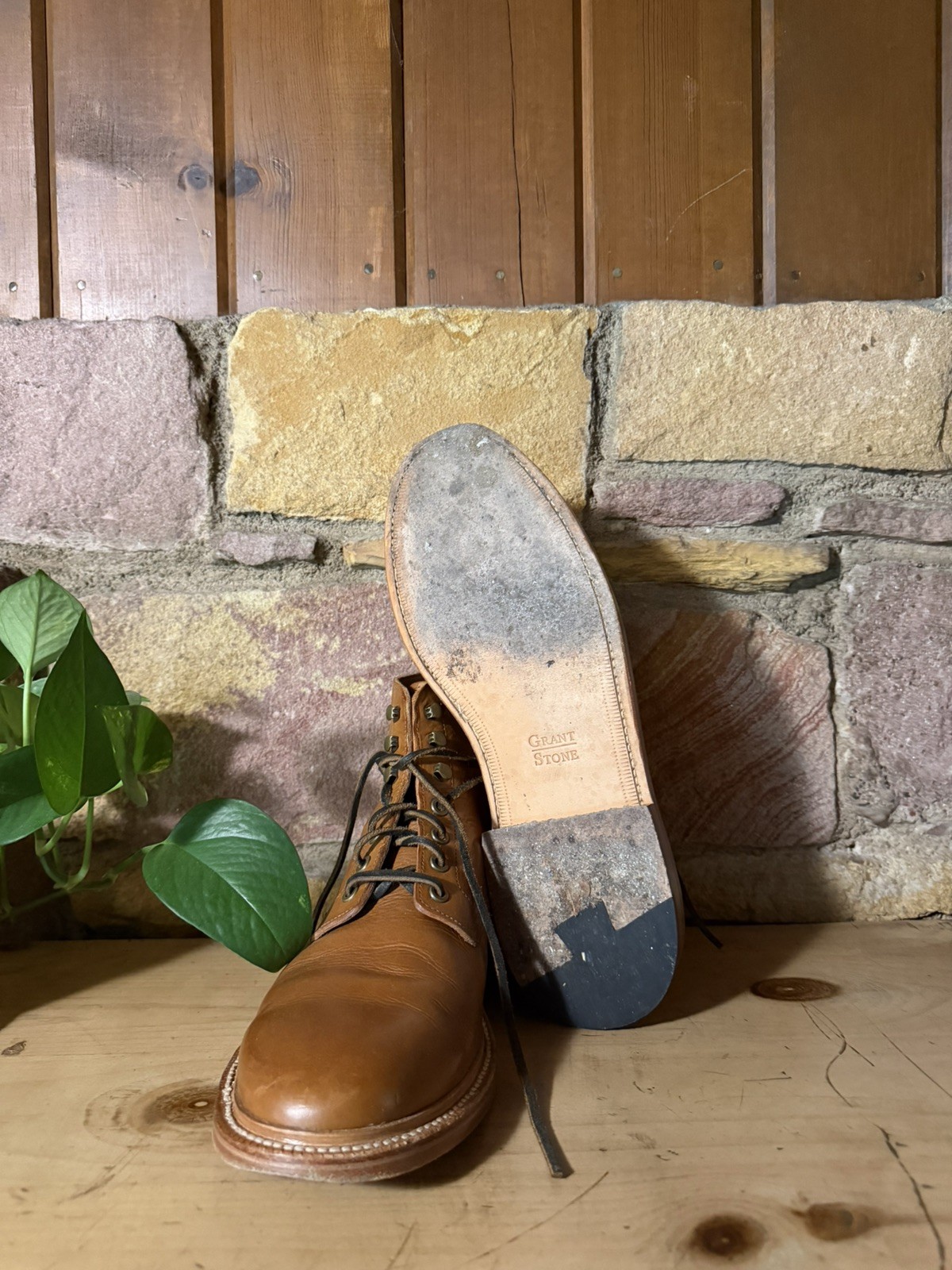 Grant Stone Diesel Boot 13D – Men’s Saddle Tan Brown