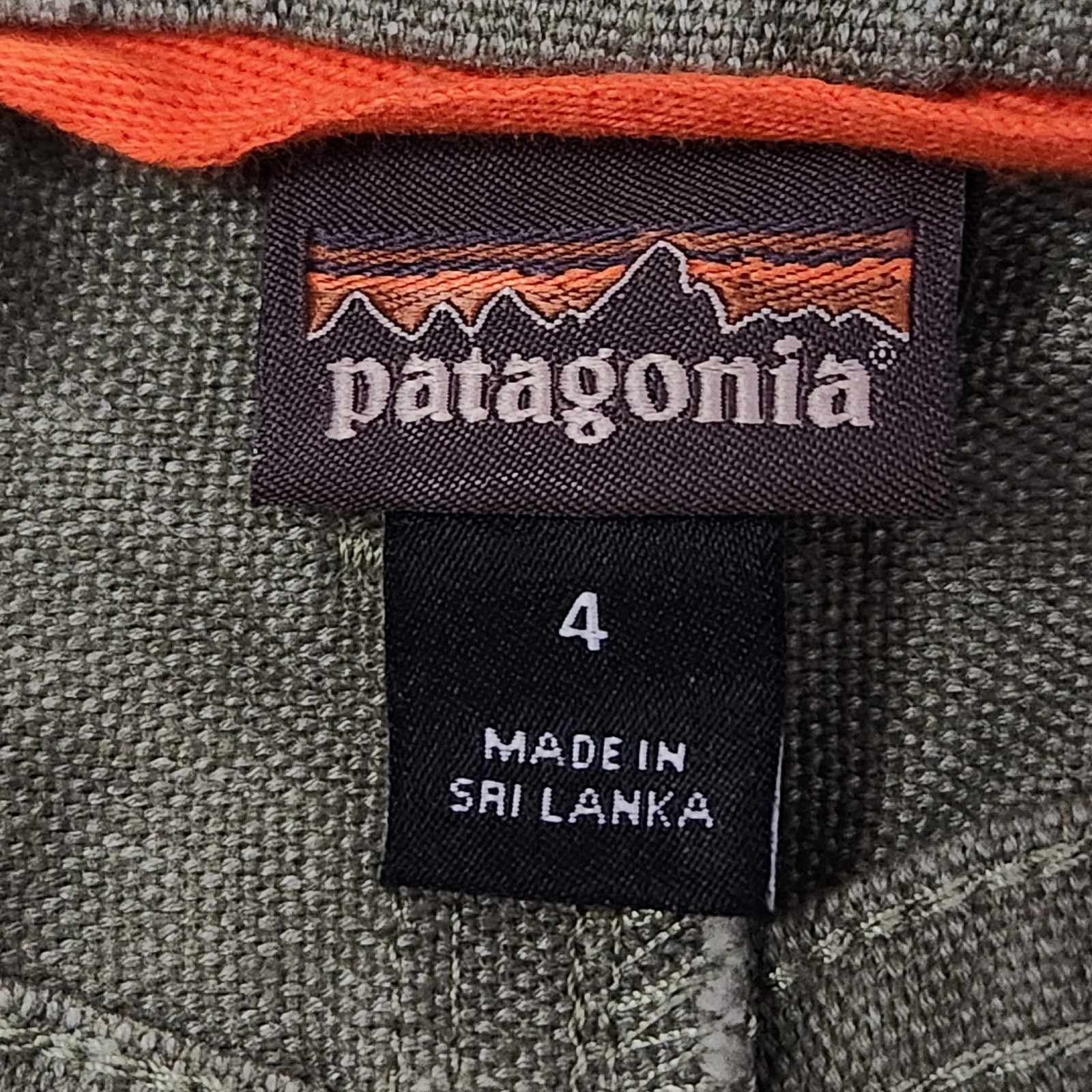 Patagonia Slim All Seasons Hemp Pants Womens 4 Fatigue Green Cargo Straight Leg