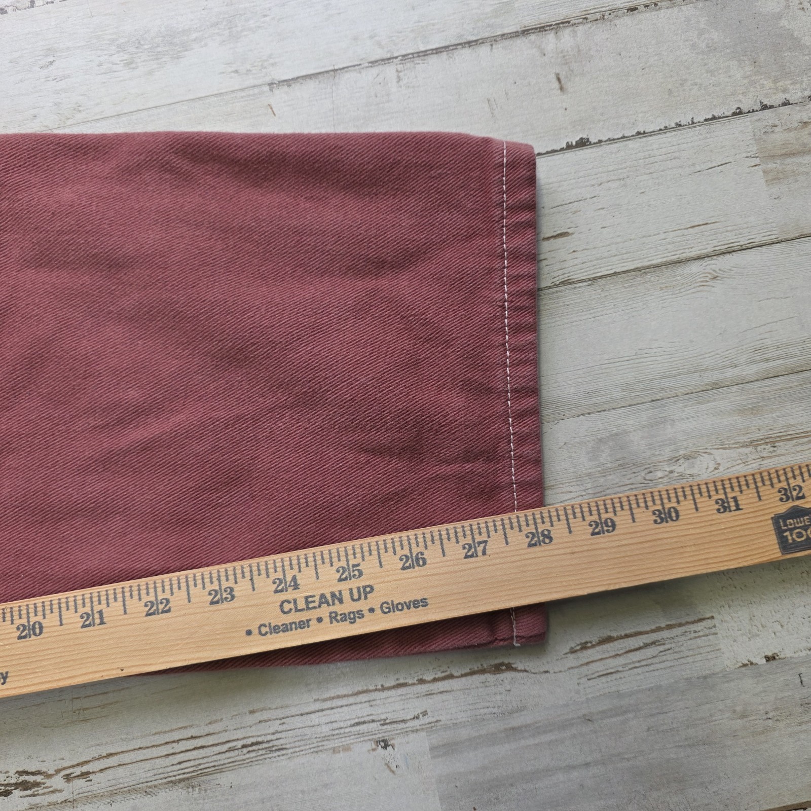 Butter Goods Jeans Sz 28×28 Embroidered Baggy Skater Drawstring Wine Red – Skunk