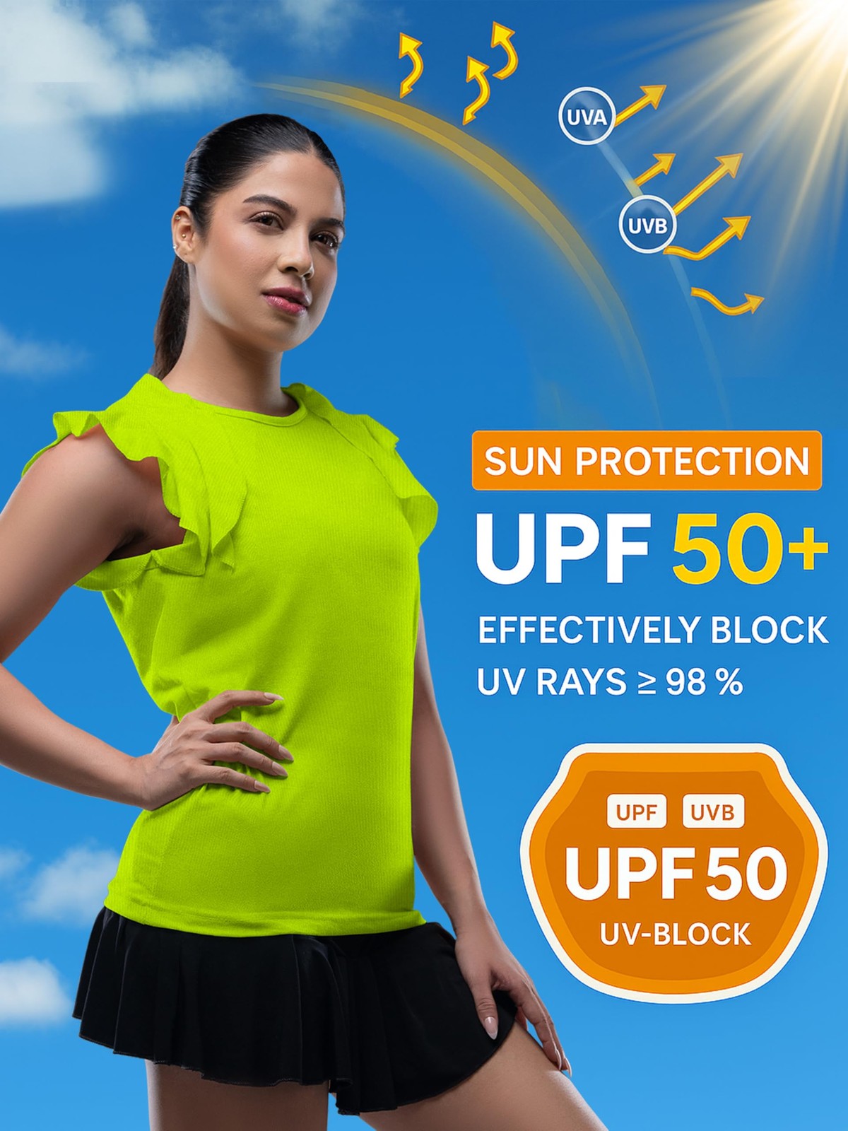 URBAN BUCK Women UV Protection Sun Shirt – Women’s Lightweight Athletic Hiking