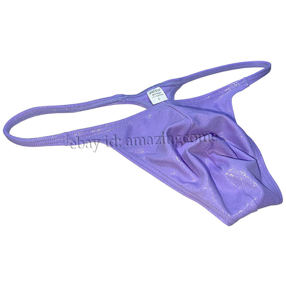 Men Gloss G-string Thong Underwear Classics Pouch T-back Elastic Sex Swim Tangas