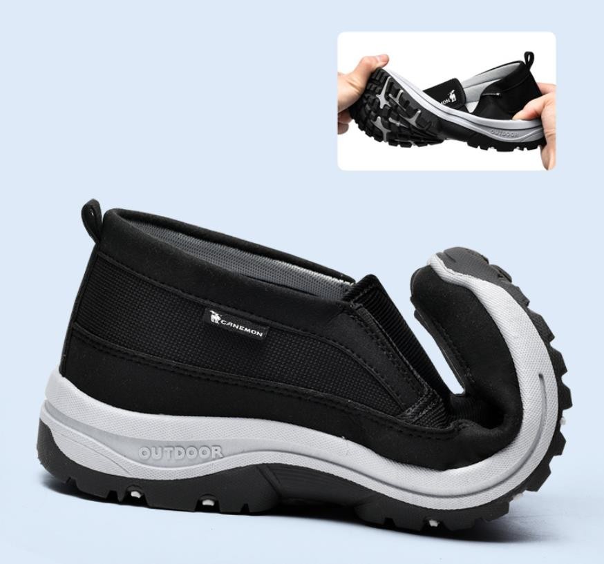 Comfort Breathable Orthopedic Travel Plimsolls, Cna Trop Shoes for Men Slip-on