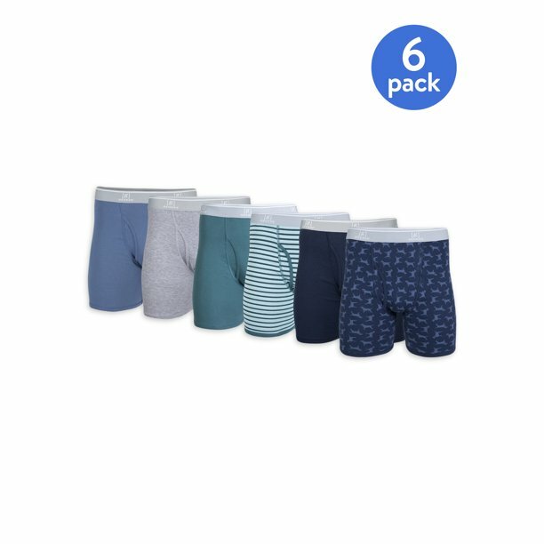 💥6-Pack☆George☆Antimicrobial☆6″Inseam☆Boxer Brief☆Underwear☆S☆M☆L☆XL☆2XL☆3XL💥