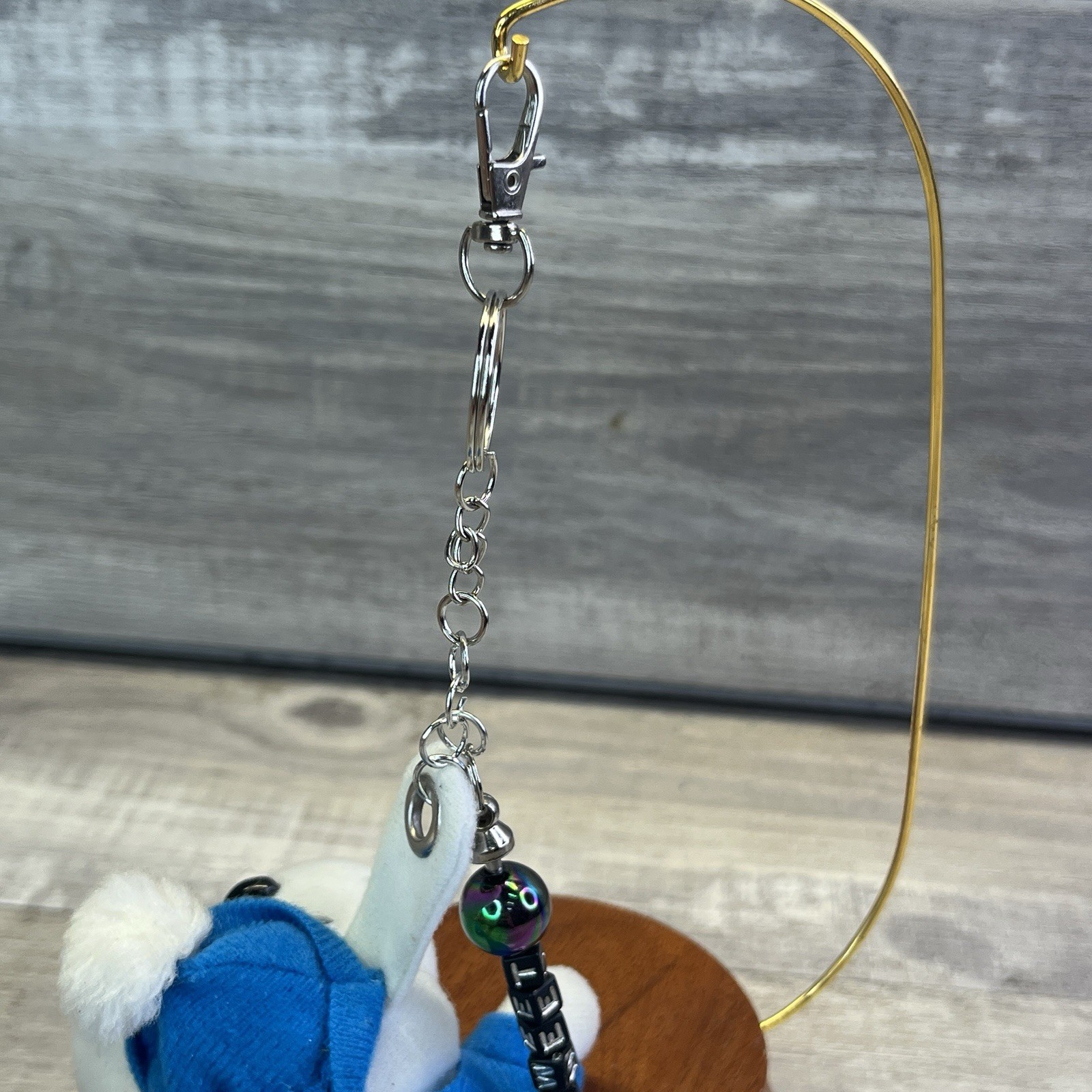 Slush Puppy Sweet OOAK Toy Bag Charm Keychain Handmade Ornament Vintage Plush