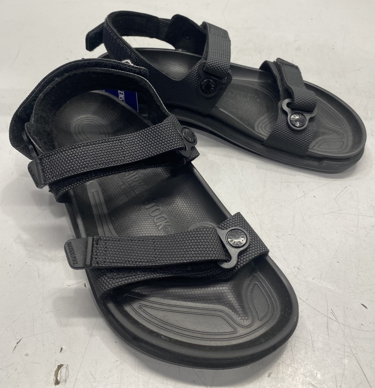 Birkenstock Unisex W8 M6 Kalahari Sandals Black