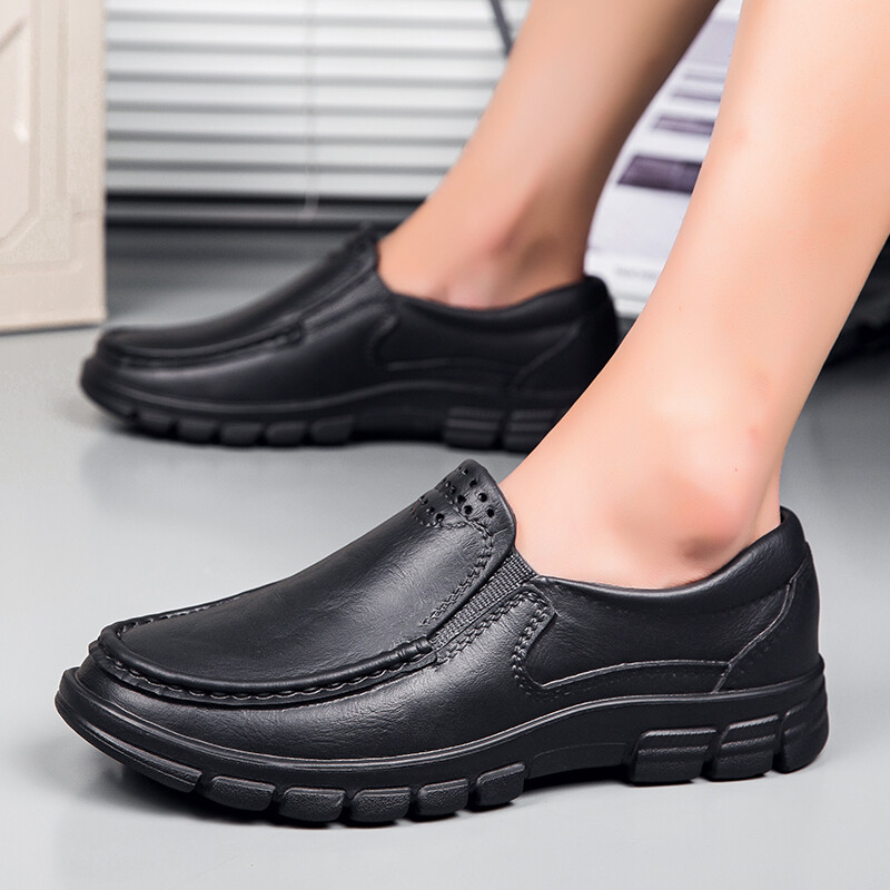 New Men Chef Shoes Kitchen Non-slip Safety Shoes Oil-proof Slip-On Work Shoes US