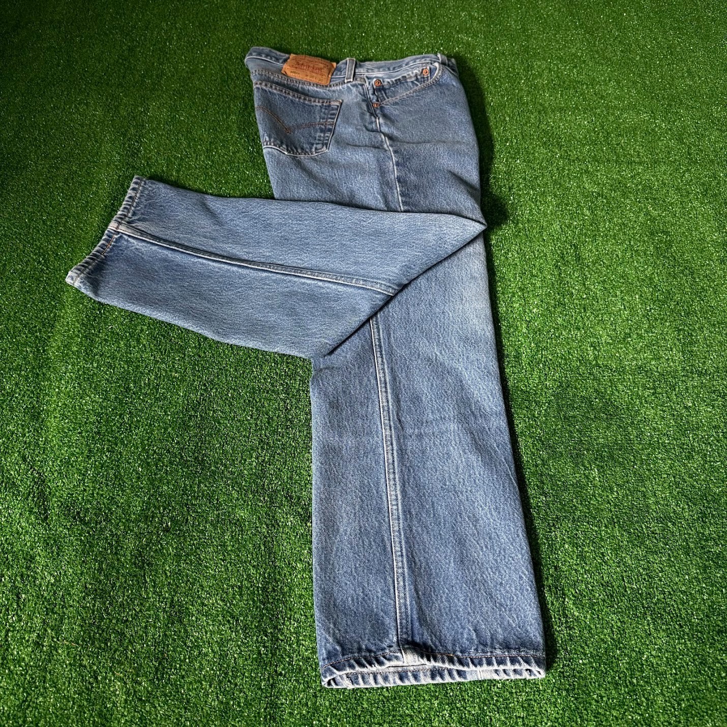 Vintage 2001 Levi’s 501XX Shrink To Fit STF Rigid Denim Jeans 36×30 Button Fly