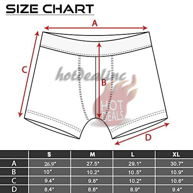 Men’s 6 Pack Boxer Briefs 100% Cotton Comfort Stretch Waistband Underwear S-XL