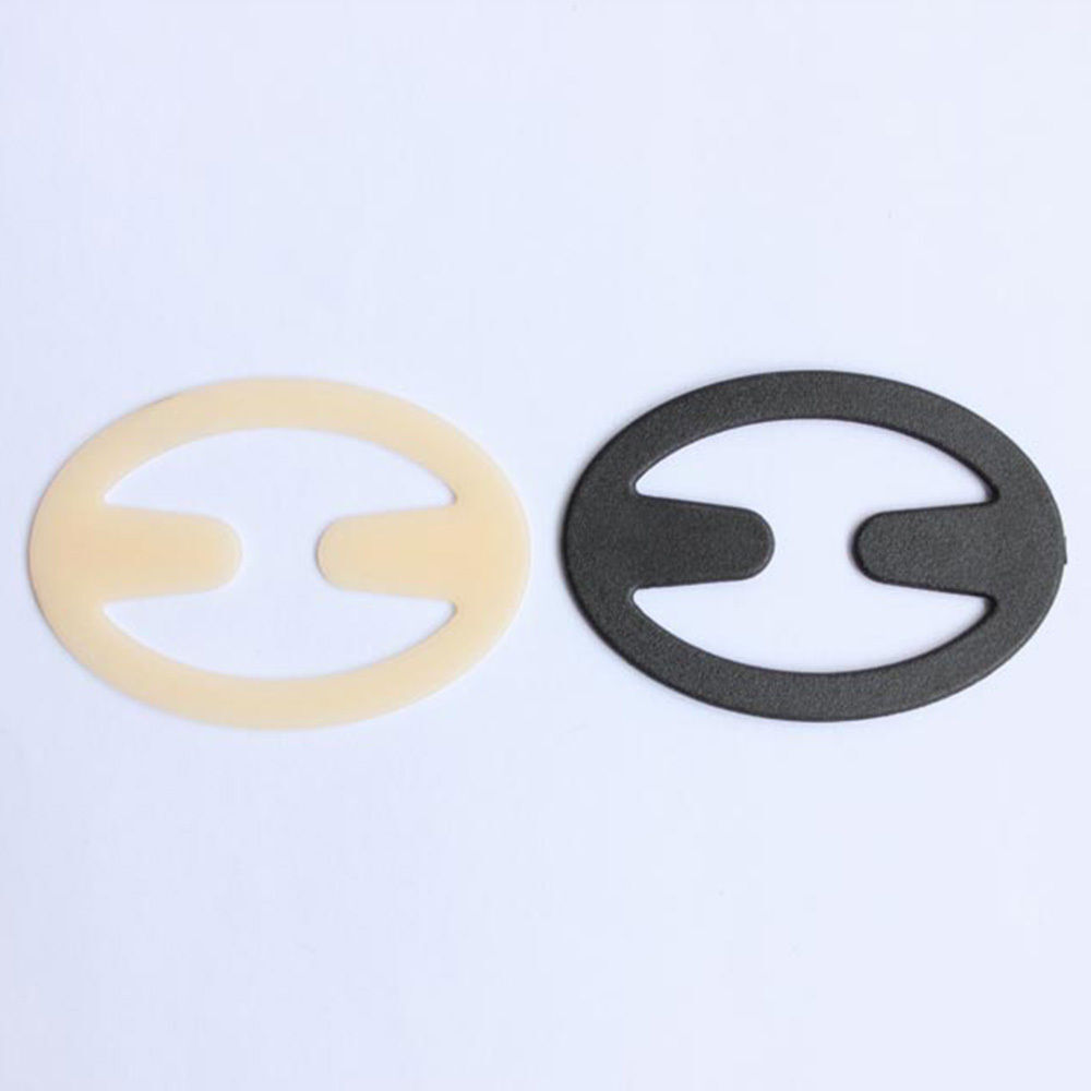 30PCS Oval Shape Bra Accessory Conceal Bra Straps Clips in Clear/Beige/Black
