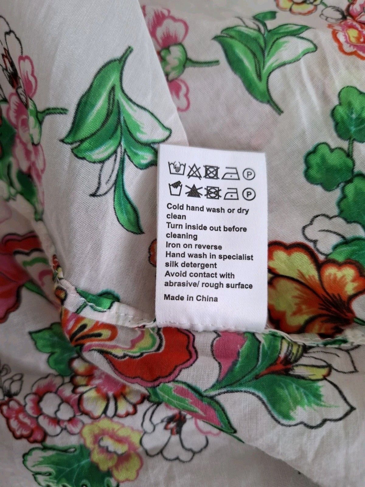 Me+Em Silk Cotton Floral Swirl Print Blouse Short Sleeve Size Uk 16