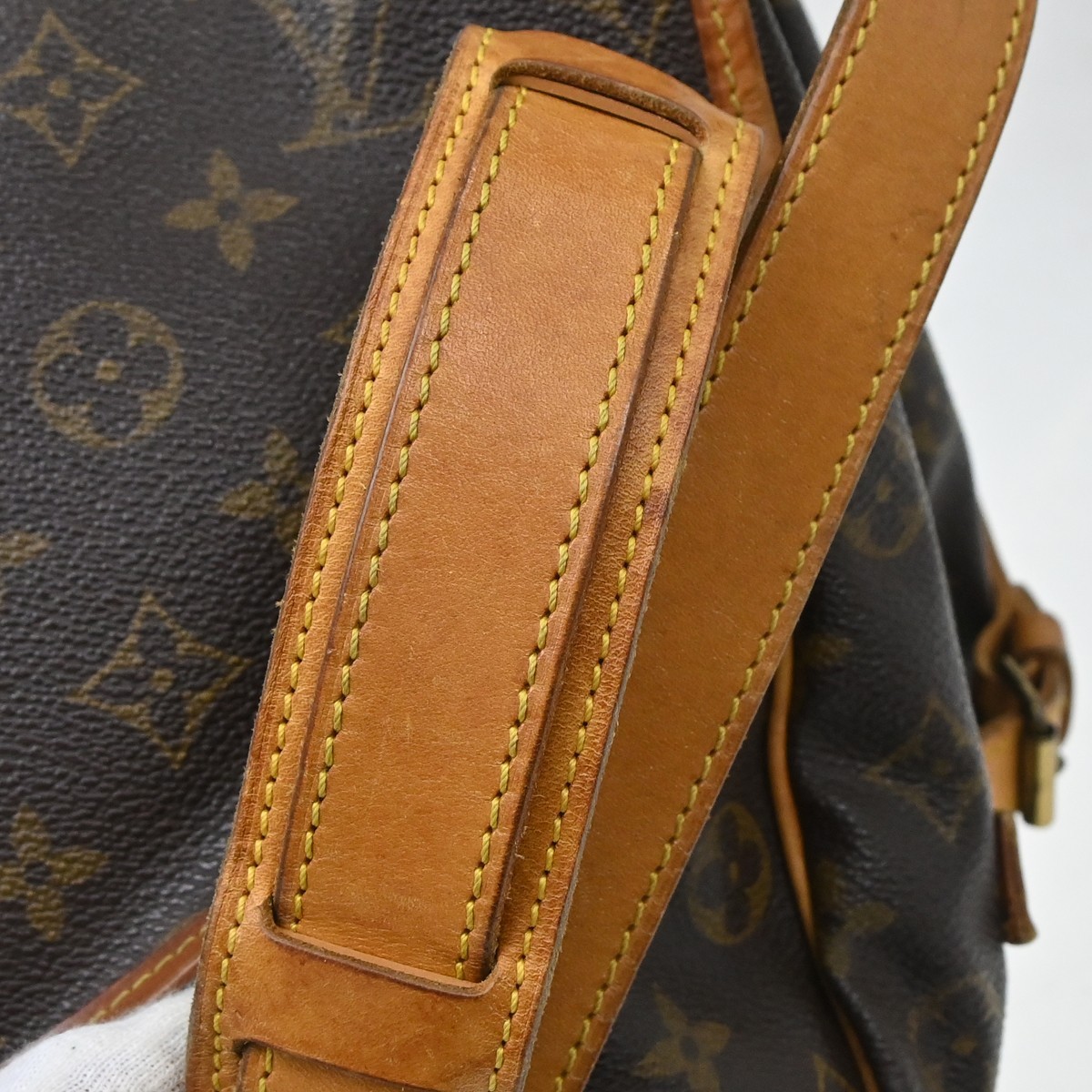 Best06 LOUIS VUITTON SAUMUR 35 SHOULDER BAG MONOGRAM M42254 AR0992 YQ05746