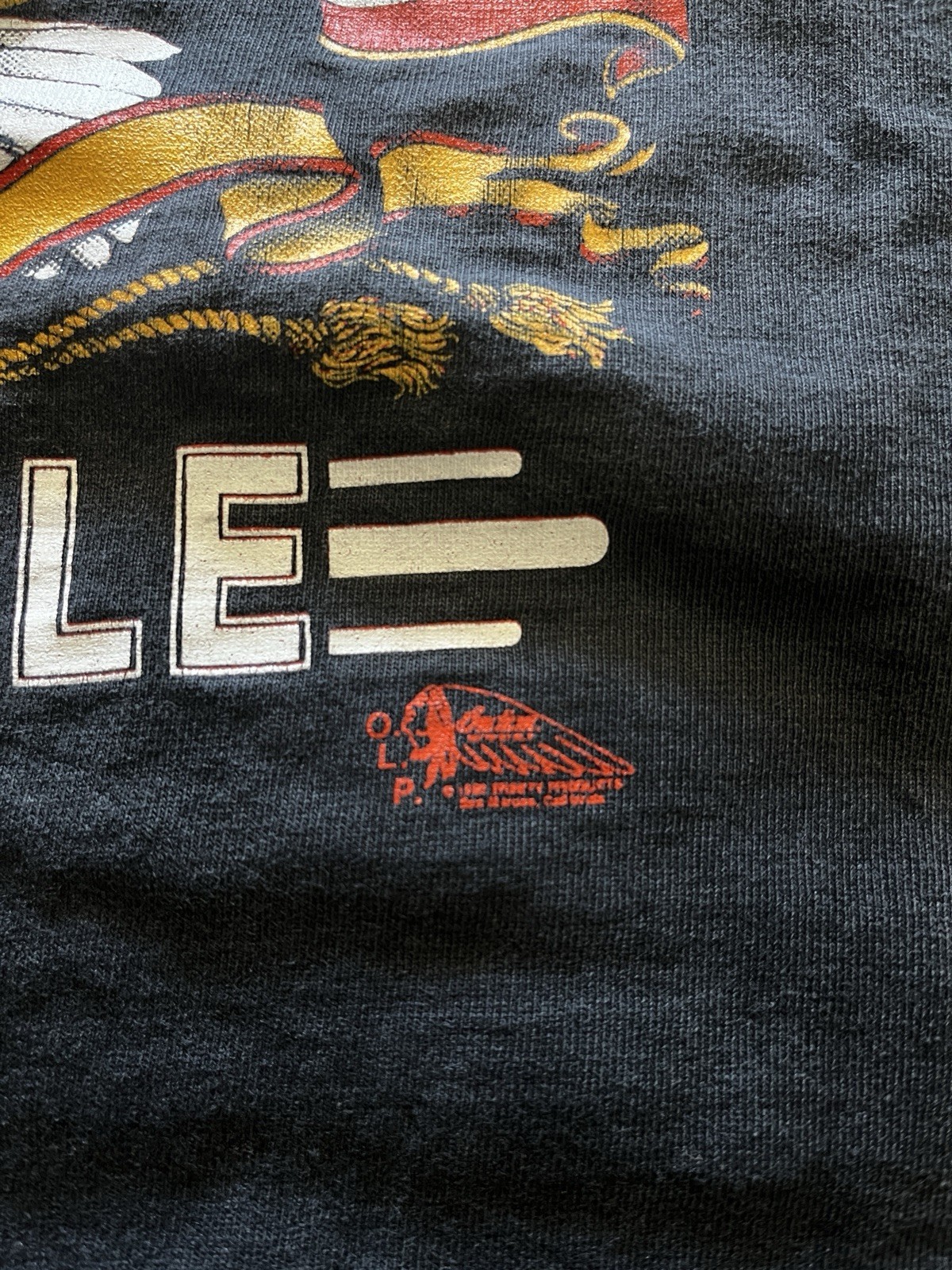 90s Indian Motorcycle Mens Black Patriotic Eagle Tee XL