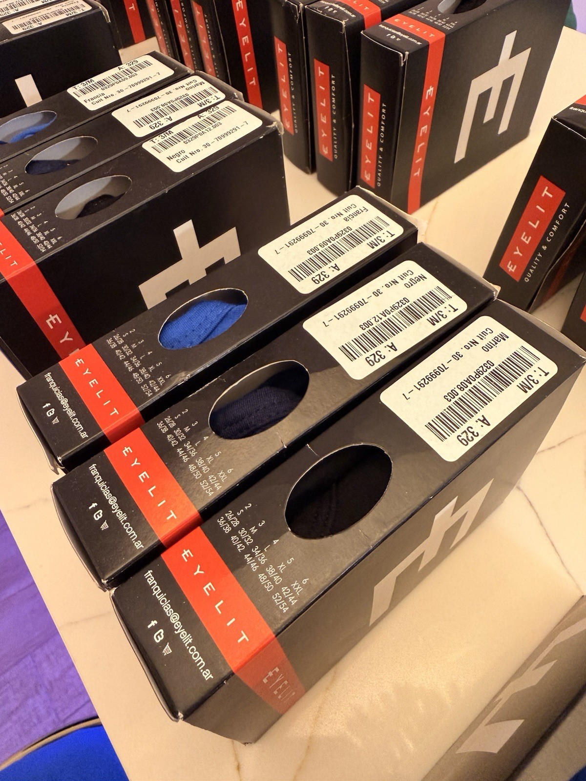 Eyelit Men’s Briefs – 3 Pack – Premium Cotton – Size M – New In Box