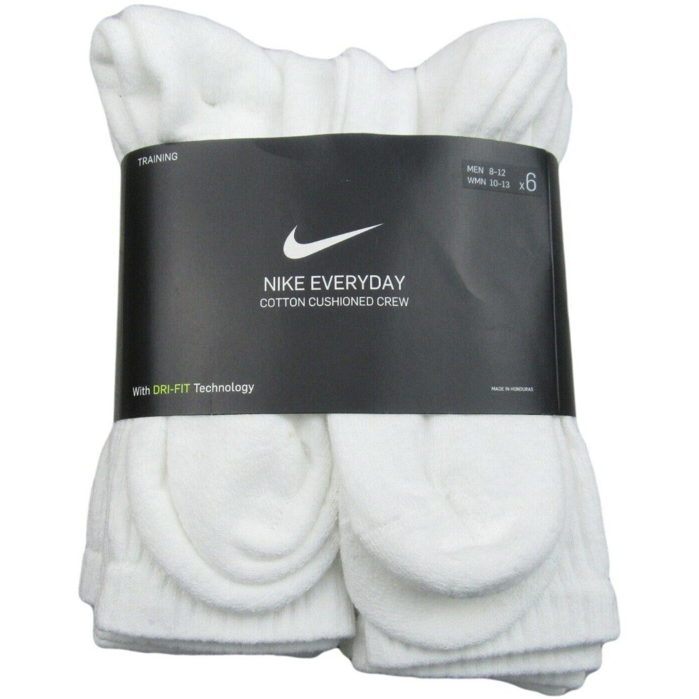 Nike Men’s Socks Dri-Fit Everyday Cushioned Training Athletic Fitness Socks