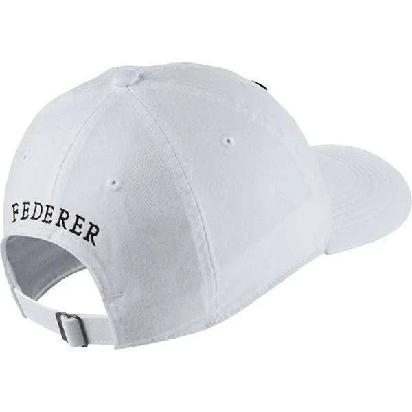 New Nike RF Aerobill H86 Cap Roger Federer Hat Tennis Dri Fit AH6985-100 White