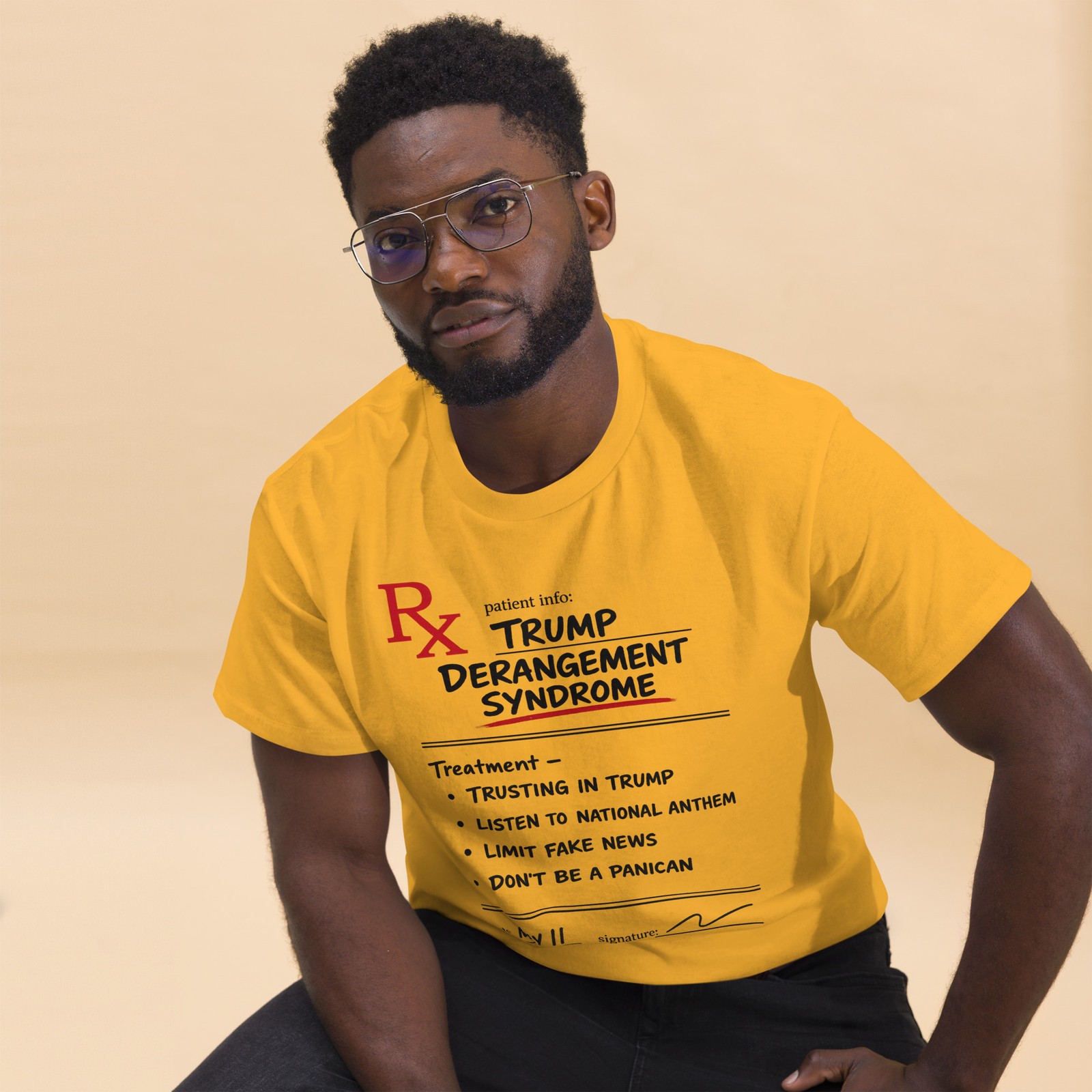 Trump Derangement Syndrome Shirt Funny Prescription Pad Tee