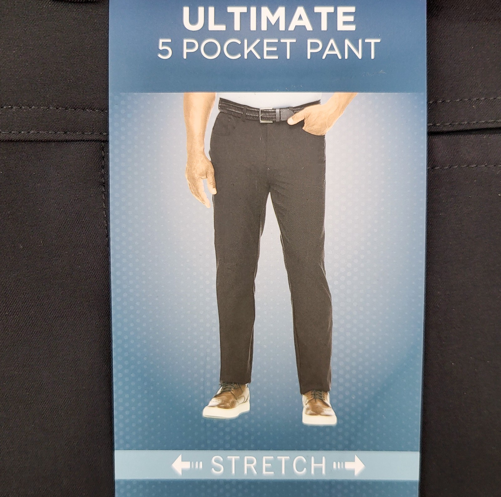 Greg Norman Ultimate 5 Pocket Pants Men’s Gray / Black Polyester Blend