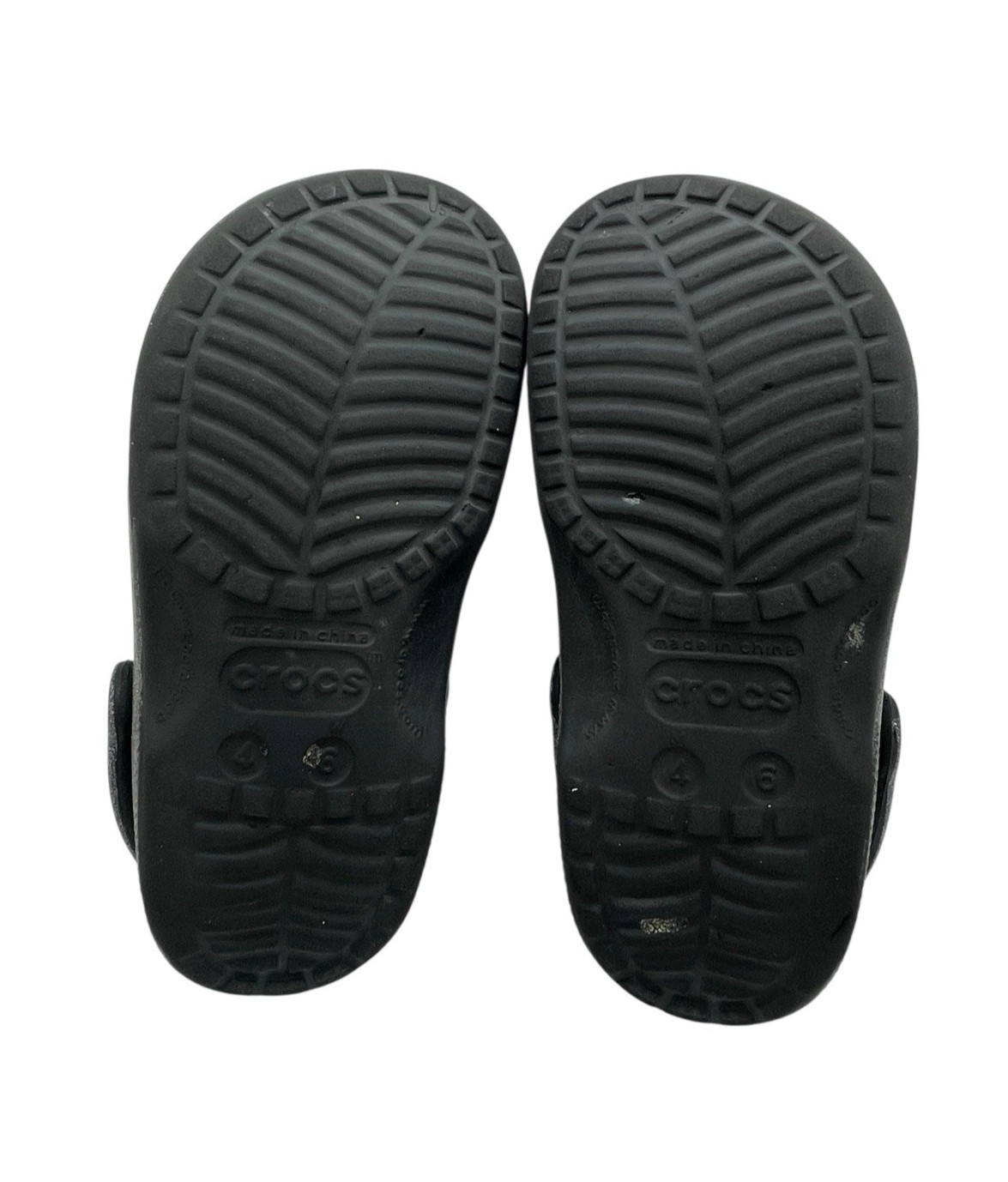 Crocs Classic Clogs Gray Black Glitter Comfort Slip On Shoes Size Men 4 Women 6
