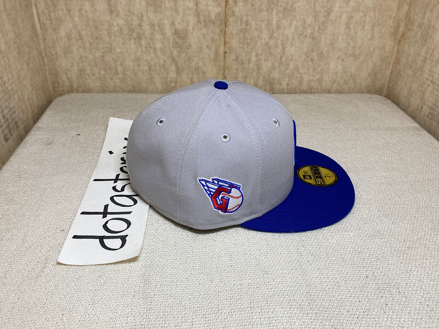 Hat Club Cleveland Guardians Indians Gray Blue 2-Tone Green UV Winged Logo