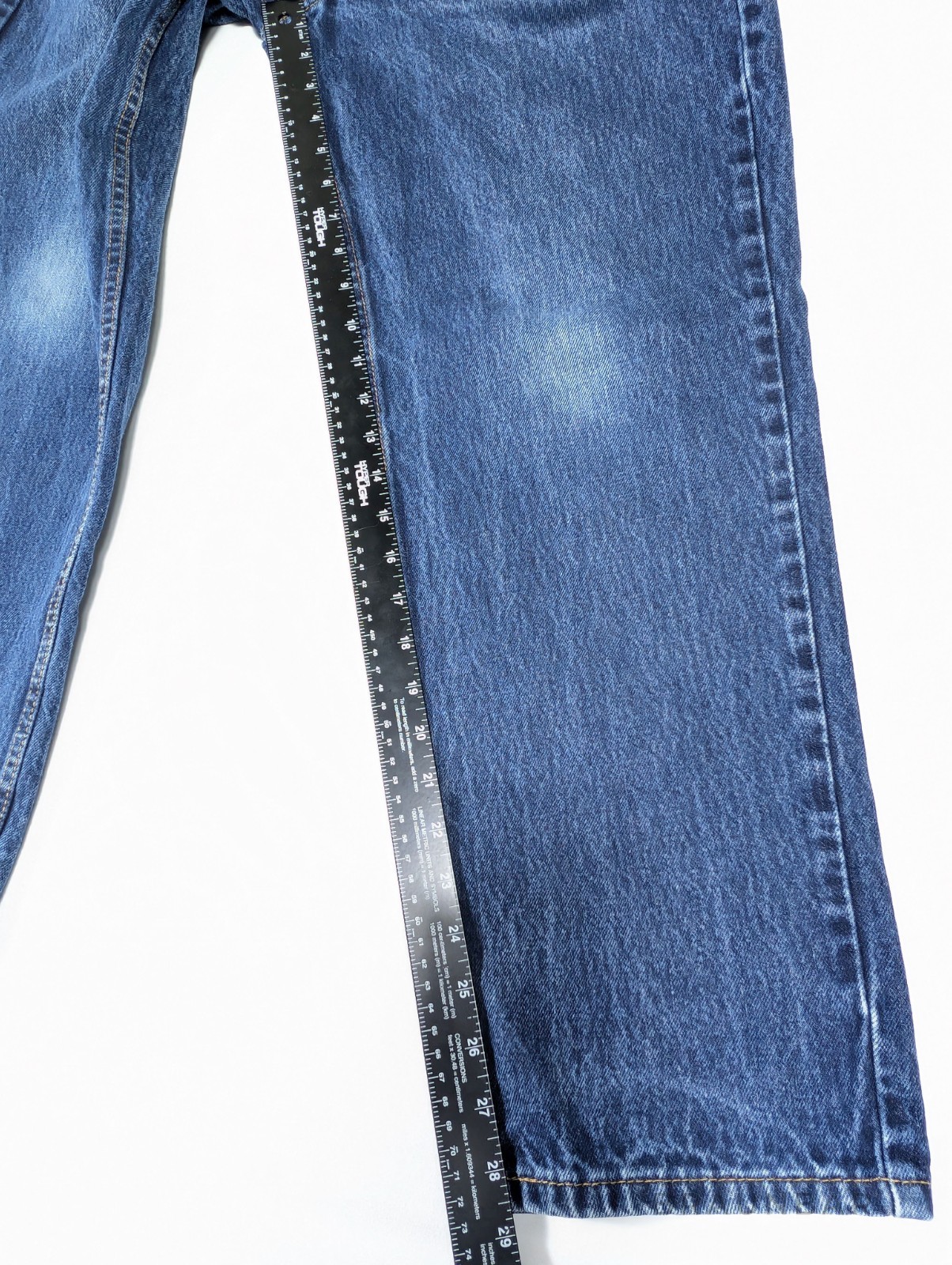 Levis`s 550 Relaxed Fit Jeans Men`s 34×28.5, Blue Denim 100% Cotton