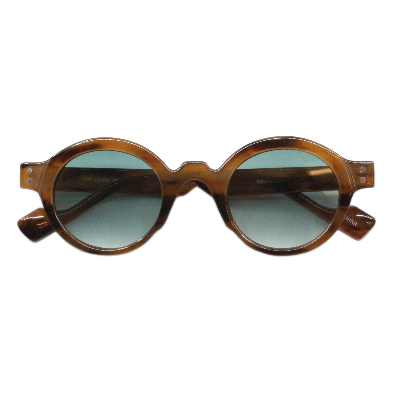 Oval Round Sunglasses Hipster Style Horn Rim Unisex Frame UV400