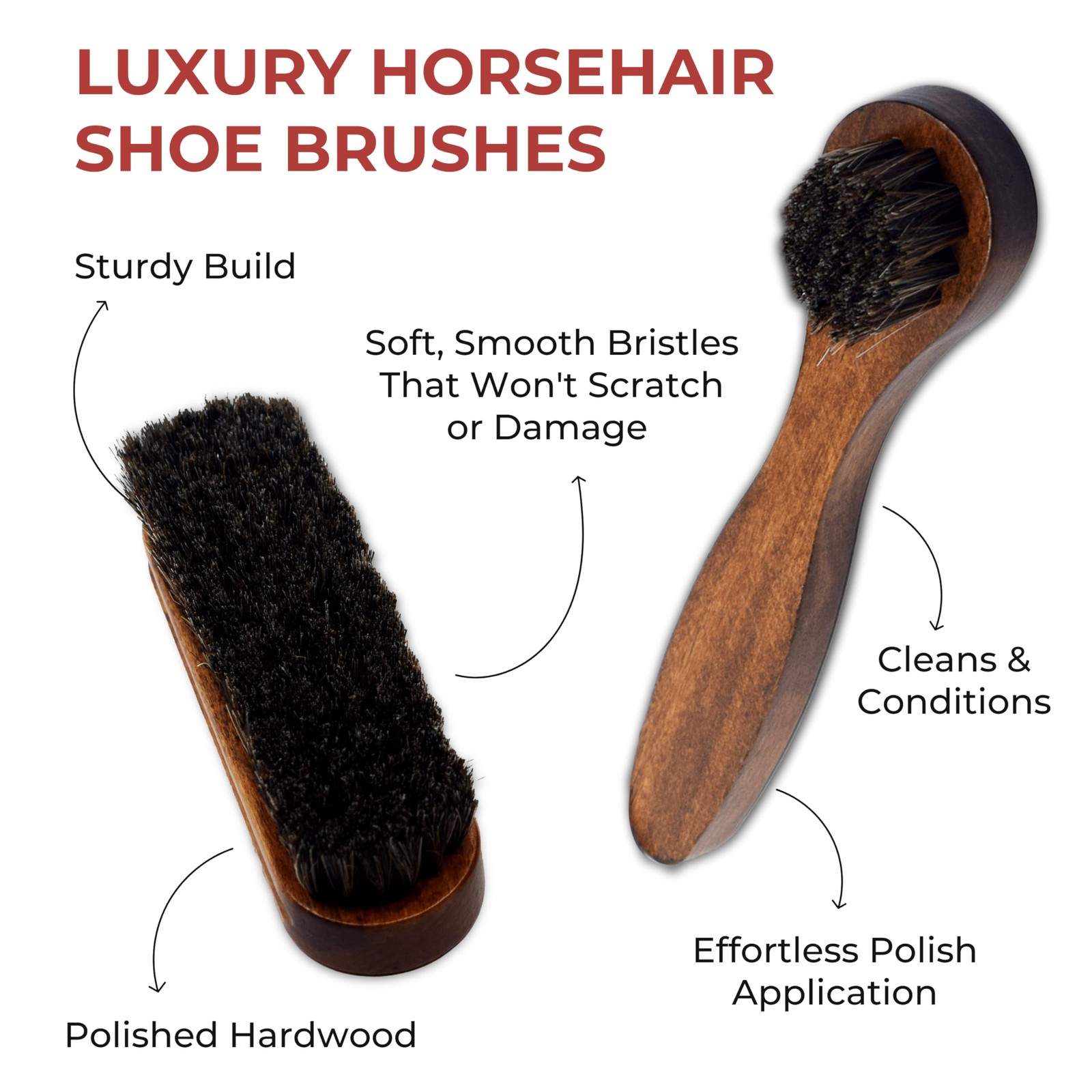 Neutral Polish & Shoe Shine Kit – Includes Neutral Shoe Polish, Horsehair Sho…
