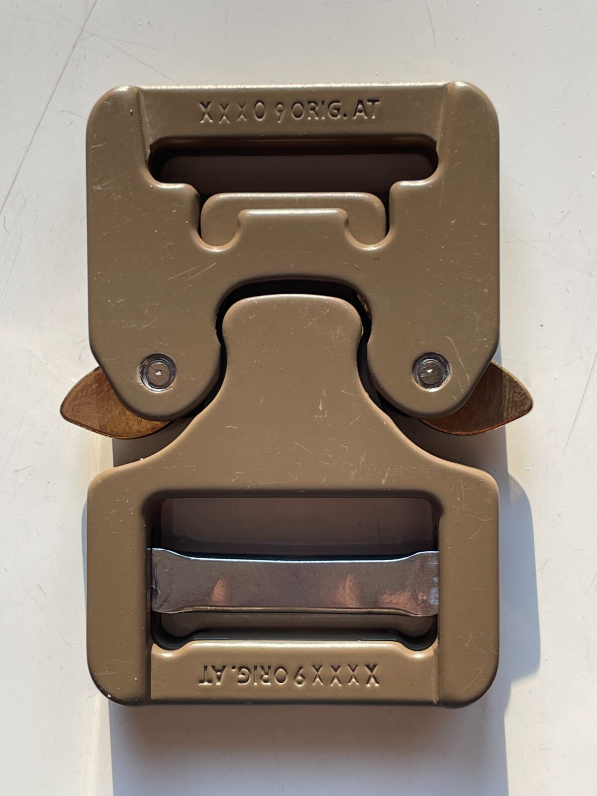 AustriAlpin 25mm / 1″ Cobra Pro Style Buckle Coyote Brown FY25CVF Belt Clip