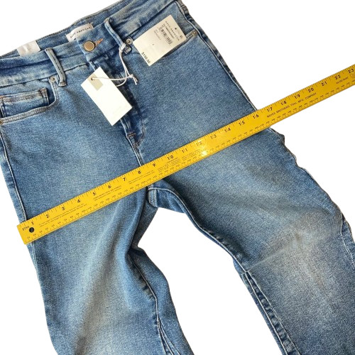 Good American Good Legs Crop Mini Boot Jeans Skinny Fit Womens 4 Indigo 917 NWT