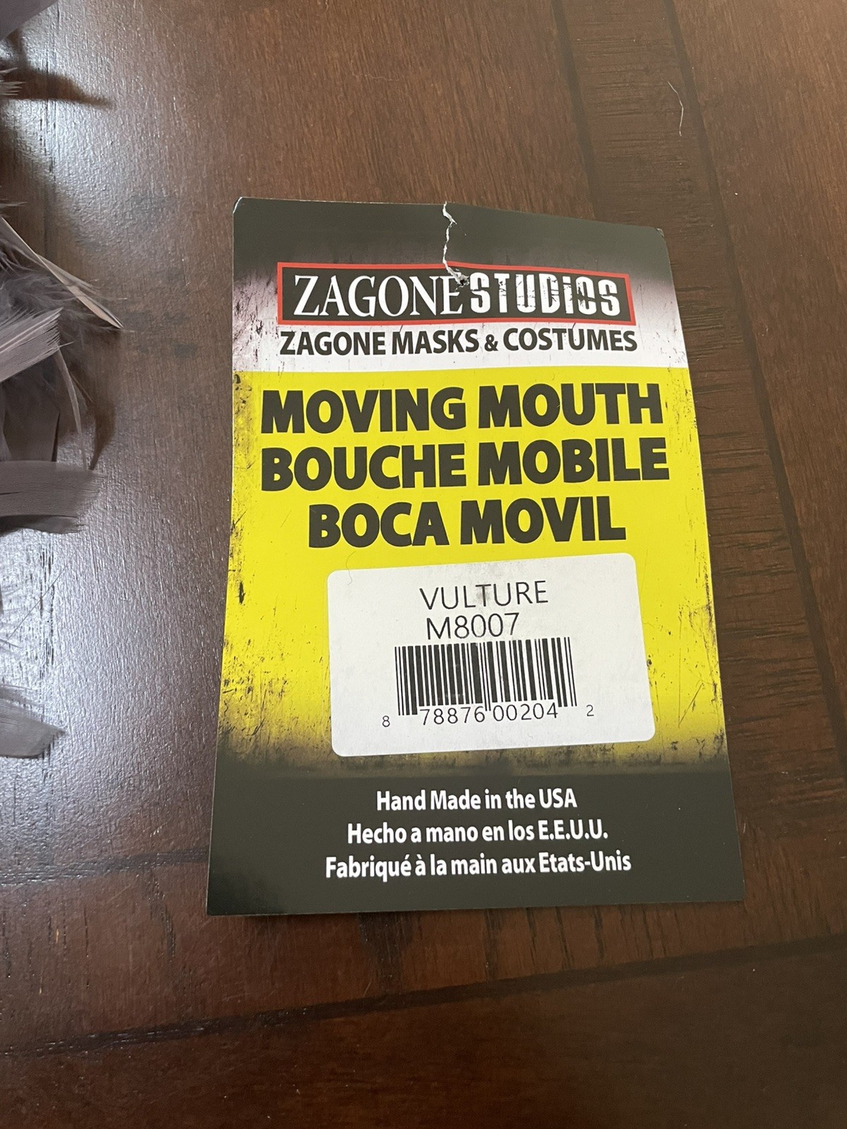 Adult Zagone Studios Hand Made “Vulture” Halloween Mask Moving Mouth M8007