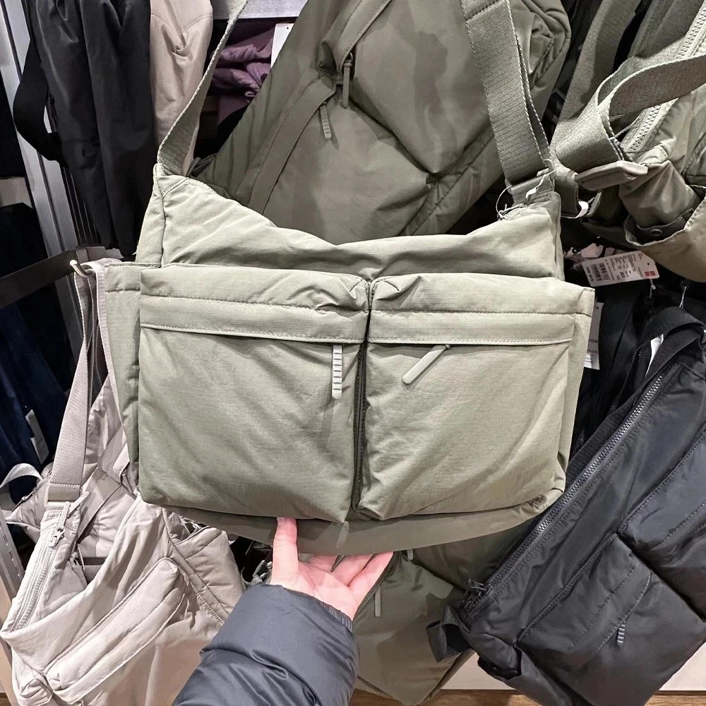 UNIQLO Casual Multi-pocket Messenger Bag Men Women Shoulder Bag Travel Sport Bag