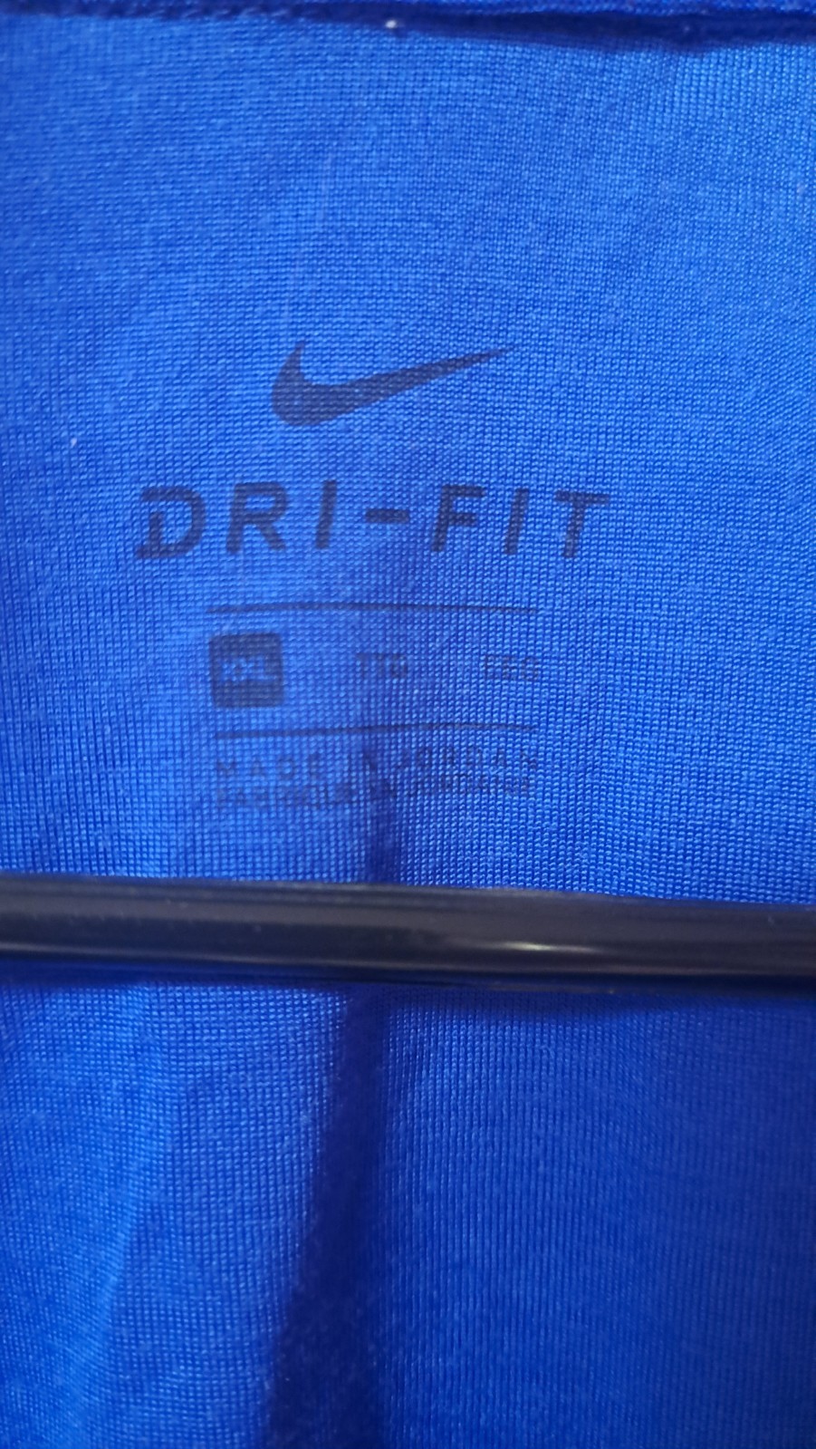 Nike Swoosh Long Sleeve Dry Fit Lightweight Shirt Blue XXL *See description
