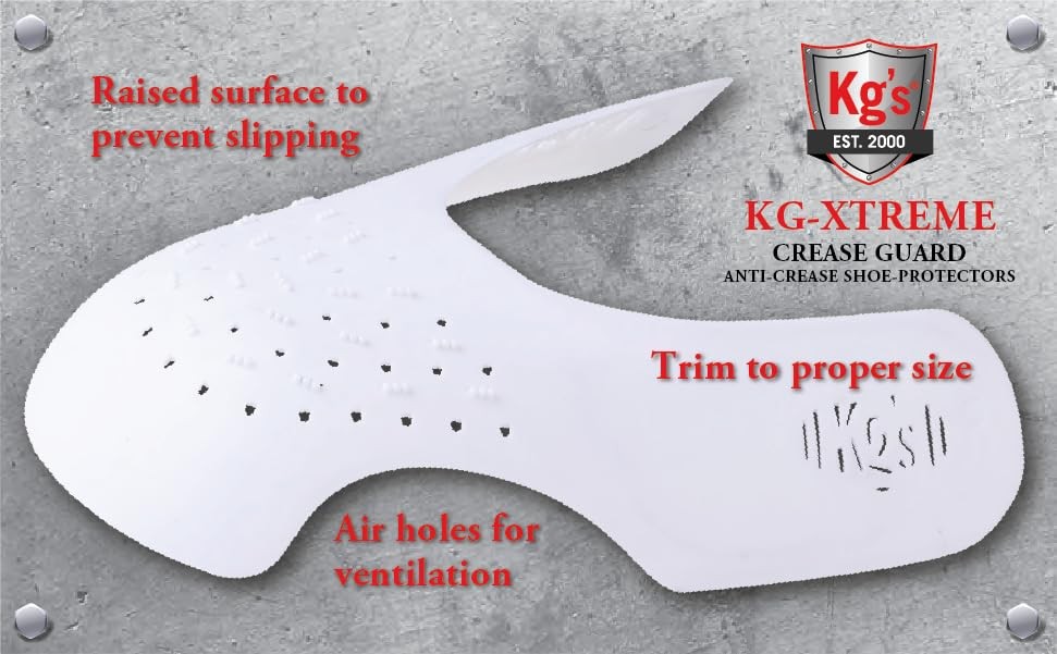 Kg’s Crease Guards – Anti Crease Shoe Protector, Heavy Duty Shield Inserts fo…