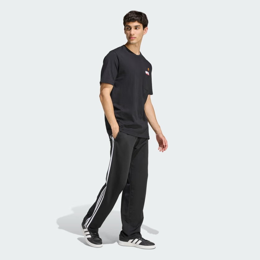 adidas men MINI EMBROIDERY BASKETBALL GRAPHIC T-SHIRT