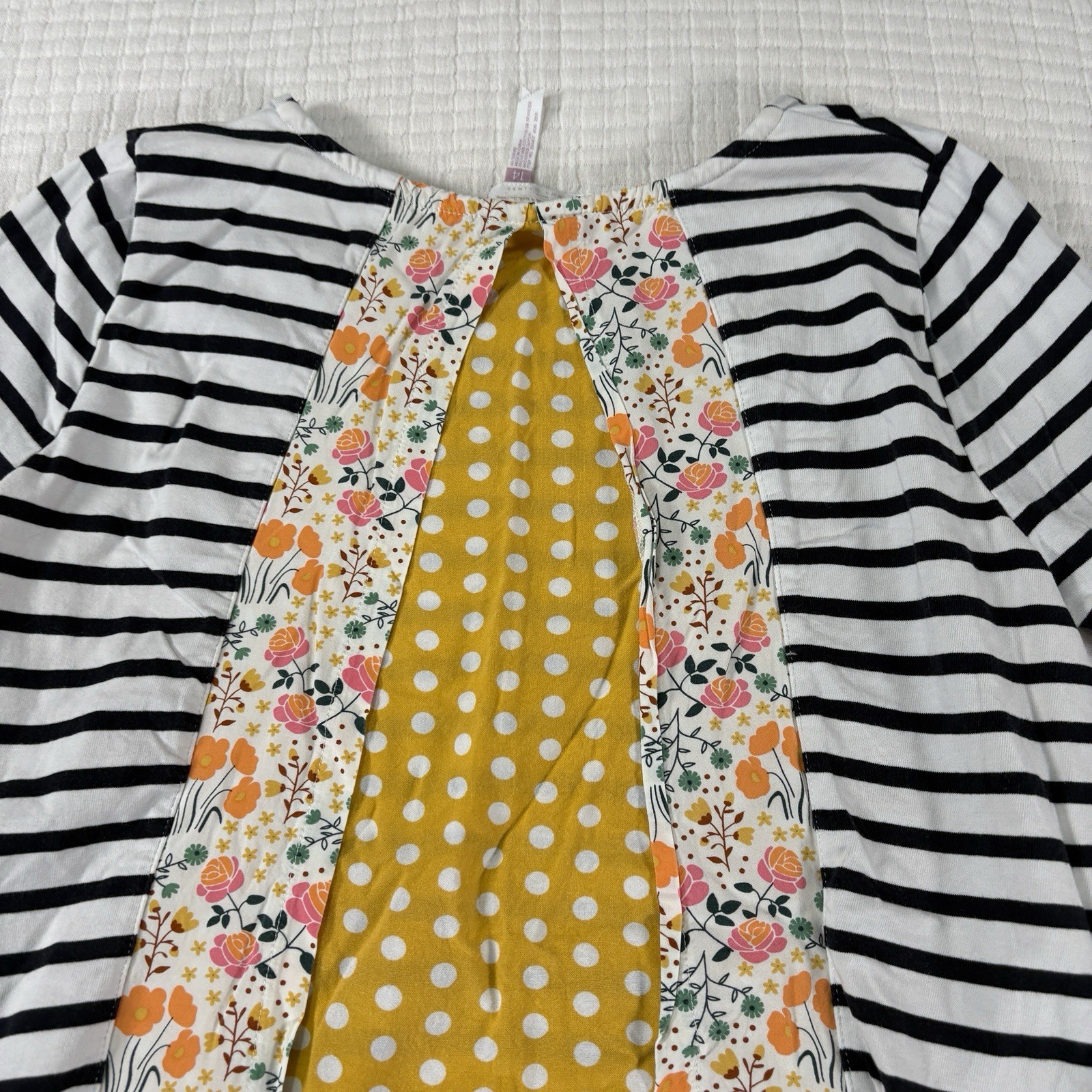 Matilda Jane Joanna Gaines Top Big Girls Tween 14 Harvest Days Striped Floral