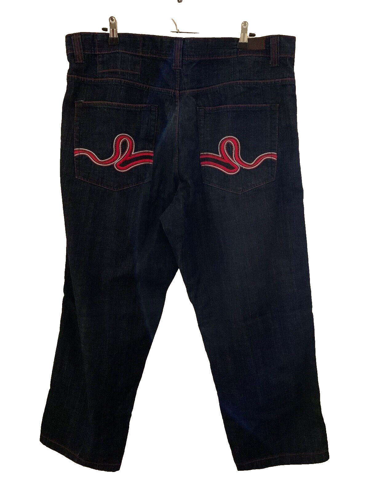 NEW RR Denim men’s all seasons jeans pants color black embroidery pockets 44×32