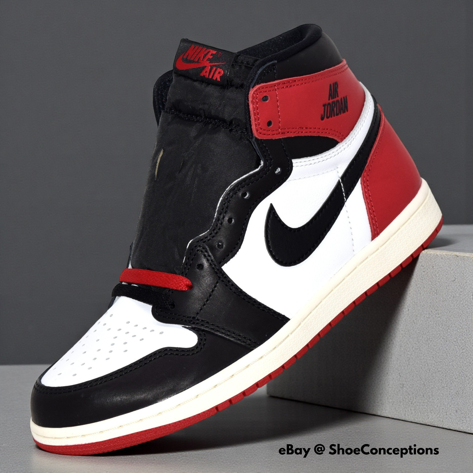 Nike Air Jordan 1 Retro High OG White Black VArsity Red DZ5485-106 Mens Size NEW