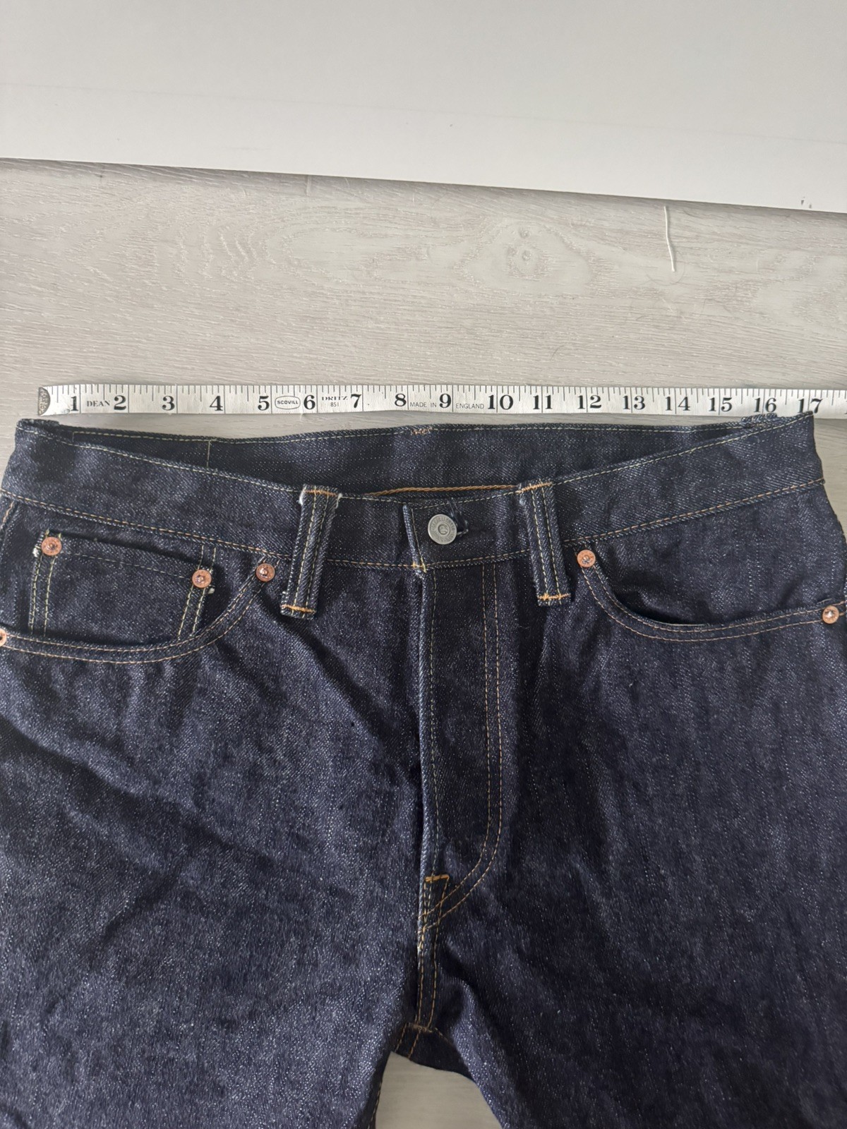 SAMURAI JEANS S511XX19oz2 19oz Selvedge Denim Slim Tapered Indigo Size 34×30