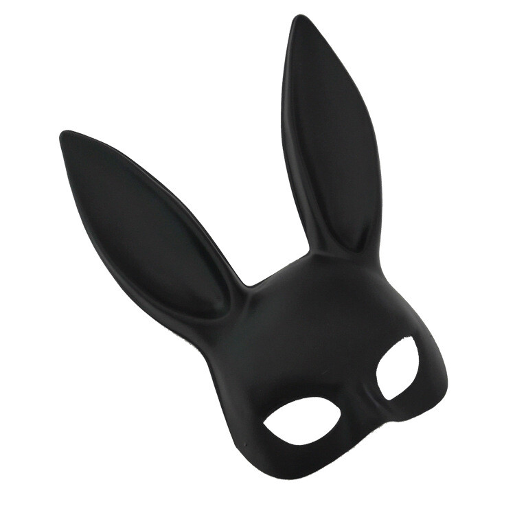 Christmas Bunny Mask Masquerade Rabbit Masks Party Costume Gift Matte Black Sexy
