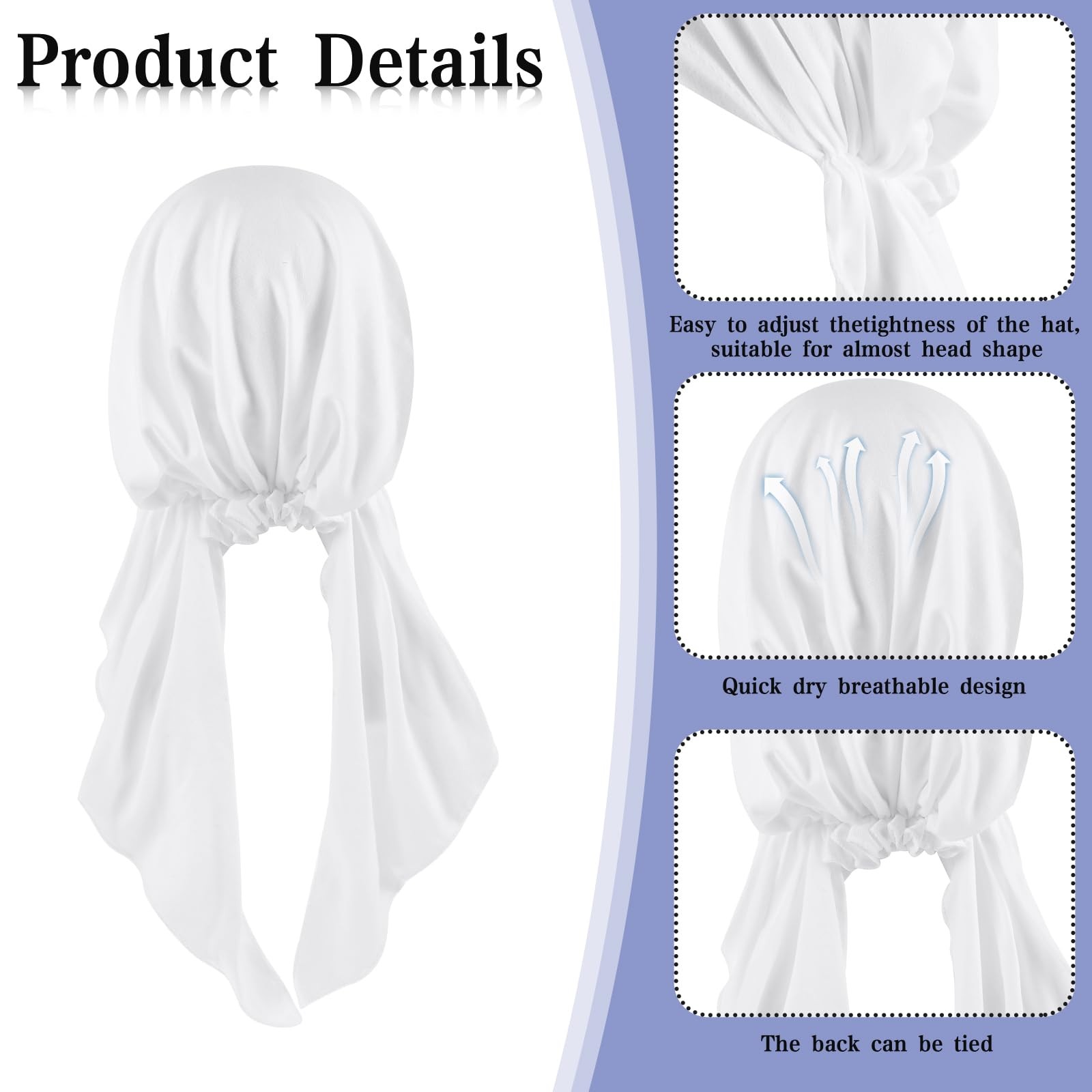 1Pcs Chemo Headwear for Women, Pre Tied Chemo Head Scarf for Women, Hair Lo