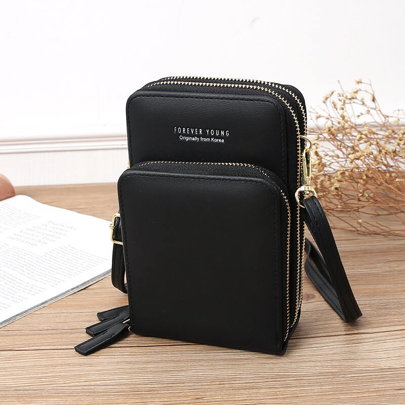 Touch Screen Cell Phone Purse Crossbody Women Leather Wallet Pouch Shoulder Bag