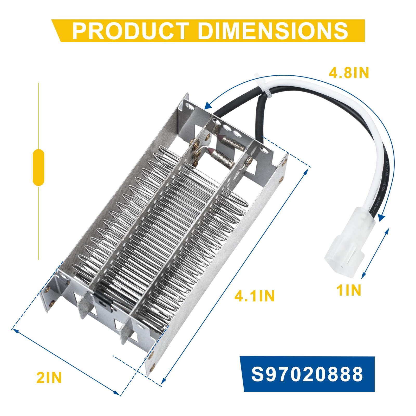 S97020888 Heating Element Fits for Broan Nutone Bathroom Fan Replacement Parts,