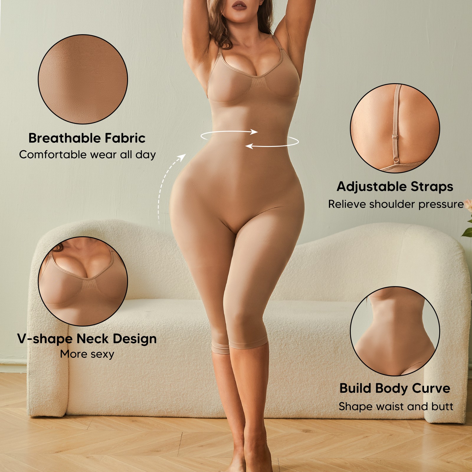 Fajas Colombianas Reductoras Levanta Cola Post Surgery Body Shaper Tummy Control