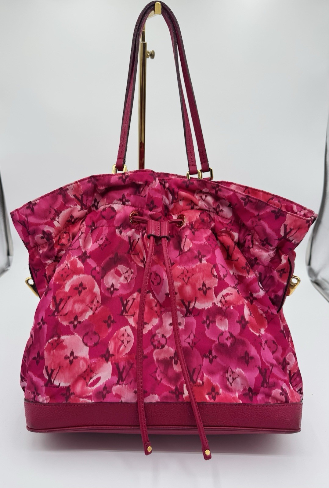 Louis Vuitton Noefull Limited Edition Indian Rose Monogram lkat Floral Nylon Bag